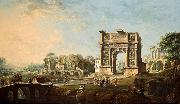 Antonio Joli The Arch of Trajan at Benevento oil on canvas painting by Antonio Joli. oil painting